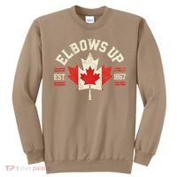 Elbows Up Canada Est 1867 Canadian Strong Canada Sweatshirt thumb 0