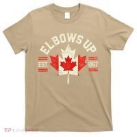 Elbows Up Canada Est 1867 Canadian Strong Canada T-Shirt thumb 0