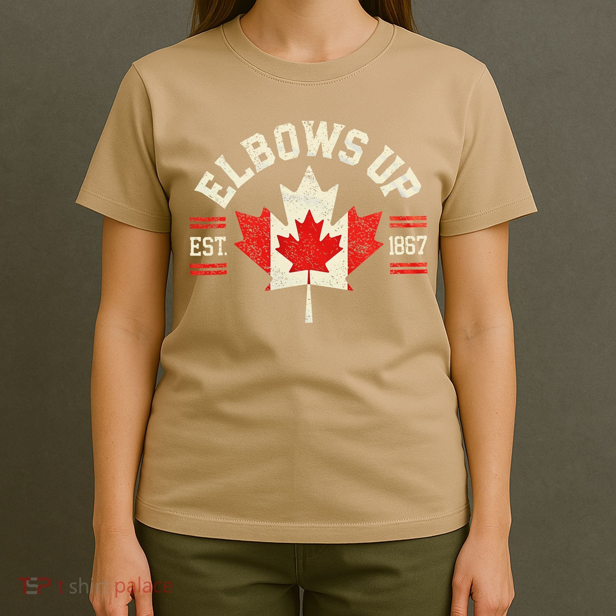 Elbows Up Canada Est 1867 Canadian Strong Canada T-Shirt