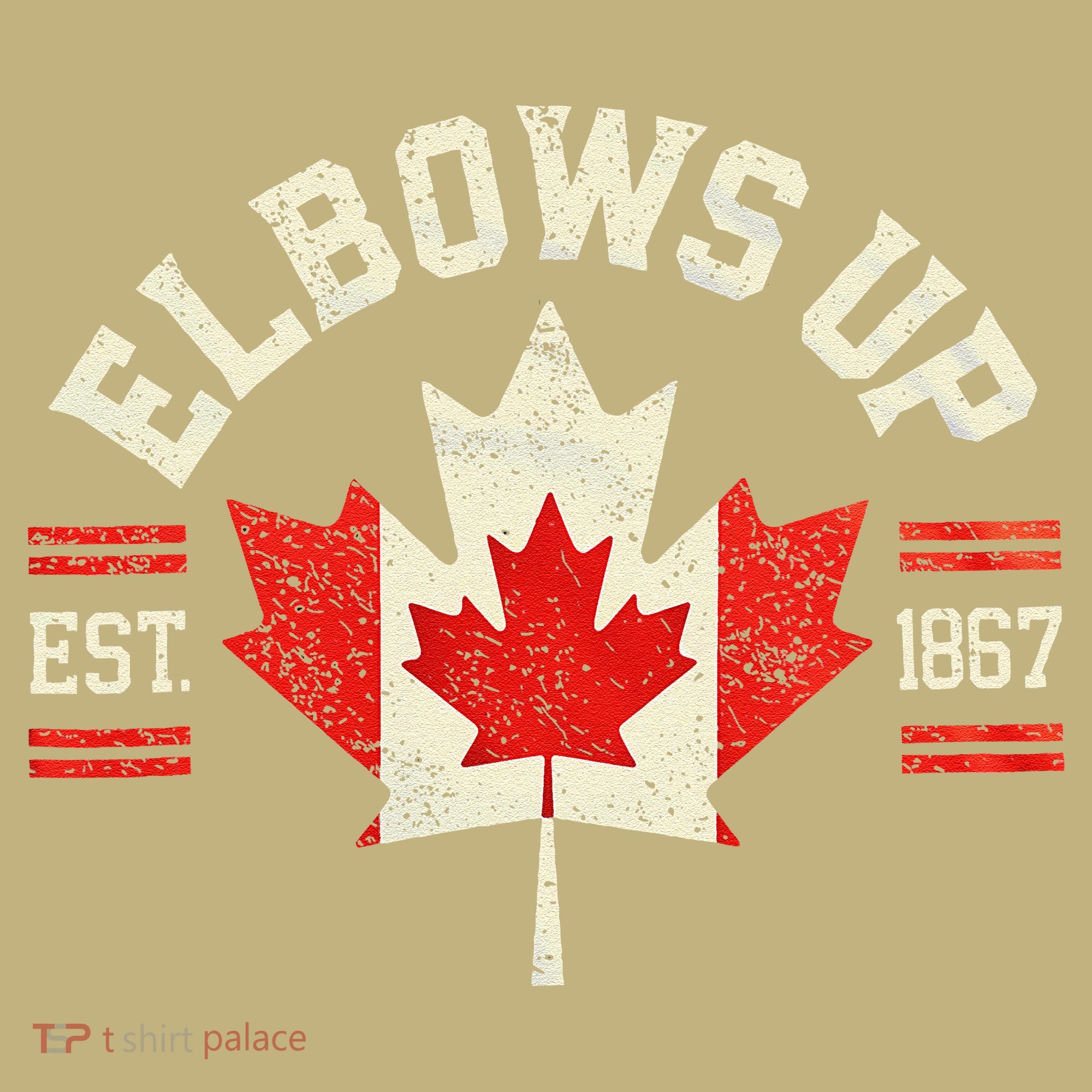 Elbows Up Canada Est 1867 Canadian Strong Canada Kids T-Shirt