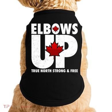 Elbows Up Canada True North Strong and Free Doggie Tank