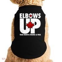 Elbows Up Canada True North Strong and Free Doggie Tank thumb 0