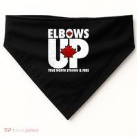 Elbows Up Canada True North Strong and Free USA-Made Doggie Bandana thumb 0
