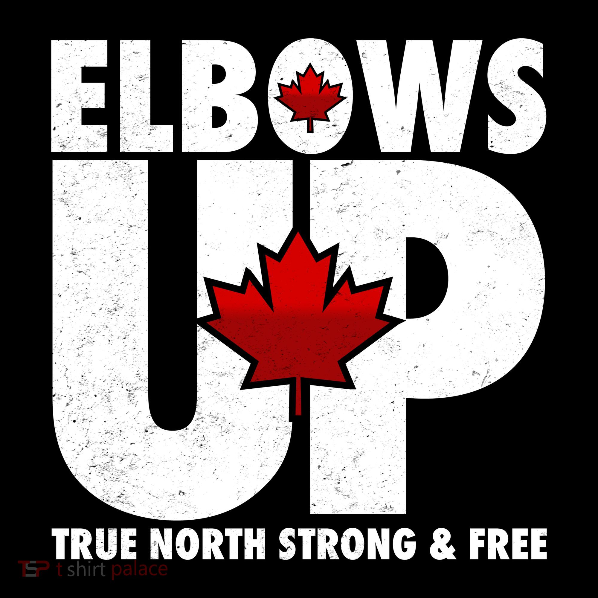 Elbows Up Canada True North Strong and Free Toddler Hoodie