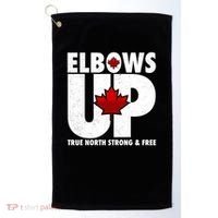 Elbows Up Canada True North Strong and Free Golf Towel thumb 0