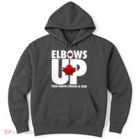 Elbows Up Canada True North Strong and Free Hoodie thumb 0