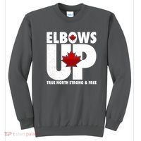 Elbows Up Canada True North Strong and Free Sweatshirt thumb 0