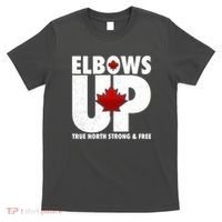 Elbows Up Canada True North Strong and Free T-Shirt thumb 0