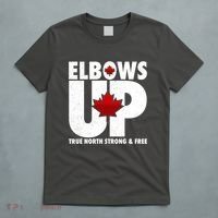 Elbows Up Canada True North Strong and Free T-Shirt thumb 5