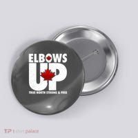 Elbows Up Canada True North Strong and Free Button thumb 0