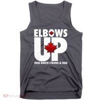 Elbows Up Canada True North Strong and Free Tank Top thumb 0
