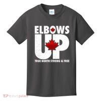 Elbows Up Canada True North Strong and Free Kids T-Shirt thumb 0