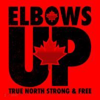 Elbows Up Canada True North Strong and Free Santa Hat thumb 1