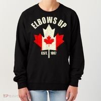 Elbows Up Canada Est 1867 Proud Canadian Strong Canada Women's Sweatshirt thumb 0