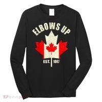 Elbows Up Canada Est 1867 Proud Canadian Strong Canada Long Sleeve Shirt thumb 0