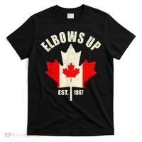 Elbows Up Canada Est 1867 Proud Canadian Strong Canada T-Shirt thumb 0