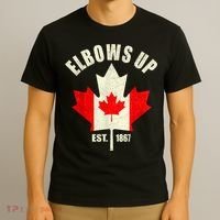 Elbows Up Canada Est 1867 Proud Canadian Strong Canada T-Shirt thumb 3