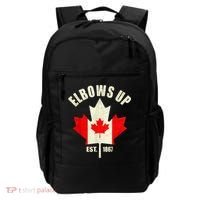 Elbows Up Canada Est 1867 Proud Canadian Strong Canada Backpack thumb 0