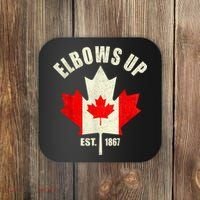Elbows Up Canada Est 1867 Proud Canadian Strong Canada Coaster thumb 0