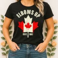 Elbows Up Canada Est 1867 Proud Canadian Strong Canada Women's T-Shirt thumb 2