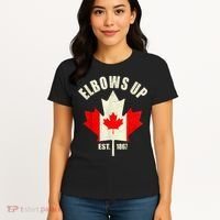 Elbows Up Canada Est 1867 Proud Canadian Strong Canada Women's T-Shirt thumb 4