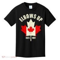 Elbows Up Canada Est 1867 Proud Canadian Strong Canada Kids T-Shirt thumb 0