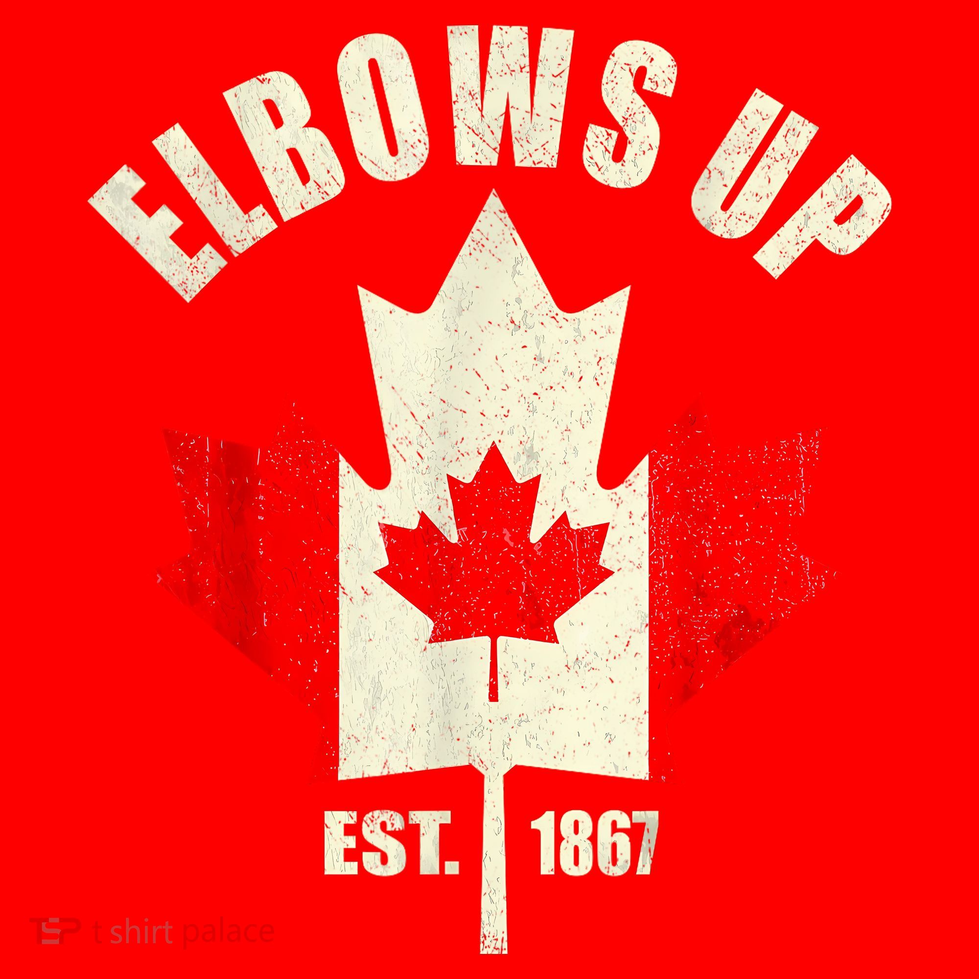 Elbows Up Canada Est 1867 Proud Canadian Strong Canada Santa Hat