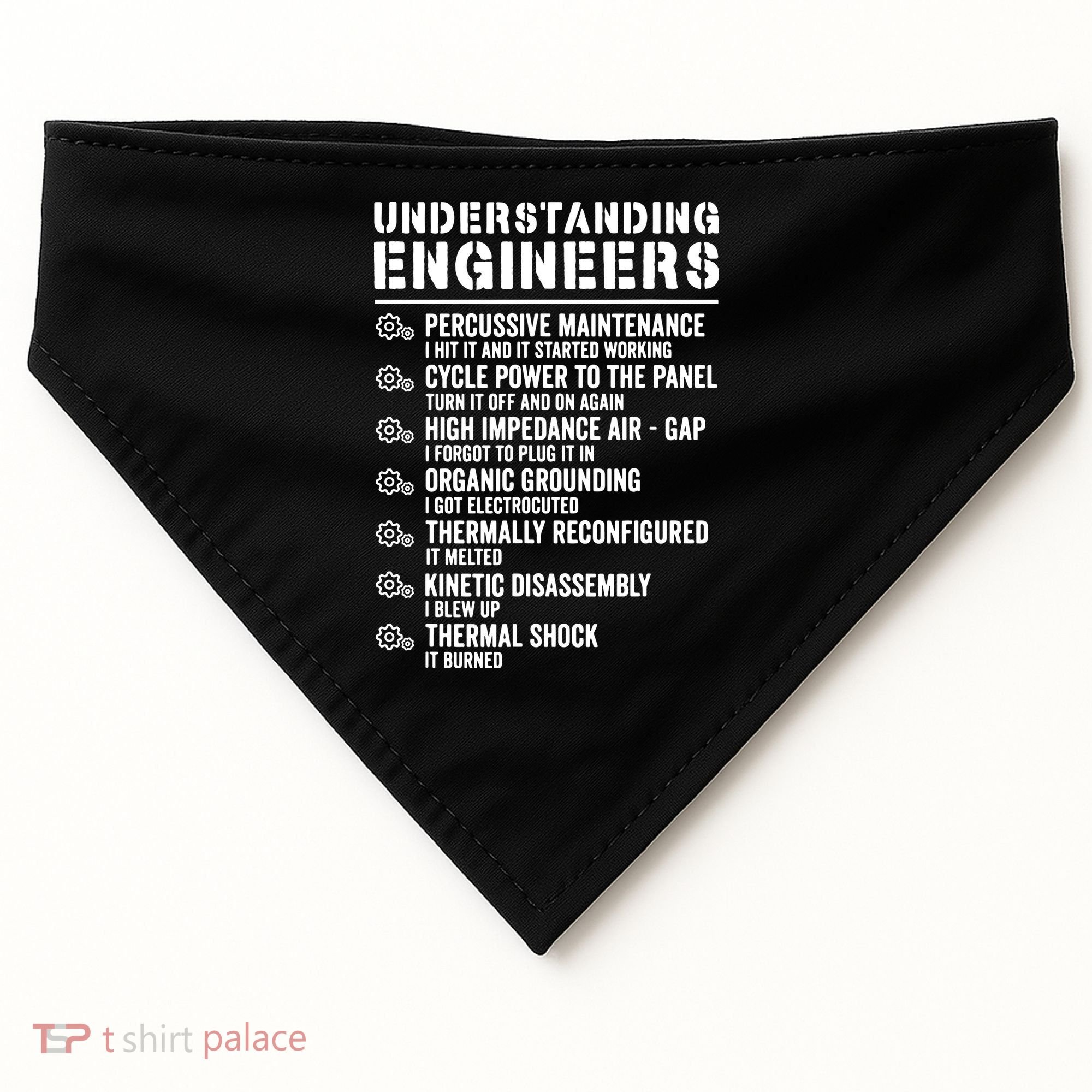 Explained Understanding Engineers Mechanical Engineering USA-Made Doggie Bandana