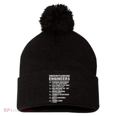 Explained Understanding Engineers Mechanical Engineering Pom Pom 12in Knit Beanie