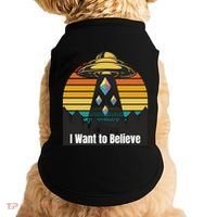 Ethereum UFO Encounter Retro Sunset, I Want To Believe Crypto Doggie Tank thumb 0