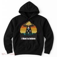 Ethereum UFO Encounter Retro Sunset, I Want To Believe Crypto Hoodie thumb 0