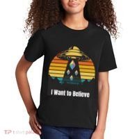 Ethereum UFO Encounter Retro Sunset, I Want To Believe Crypto Kids T-Shirt thumb 2
