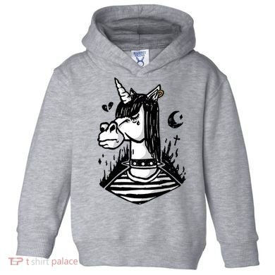 Emo Unicorn Toddler Hoodie