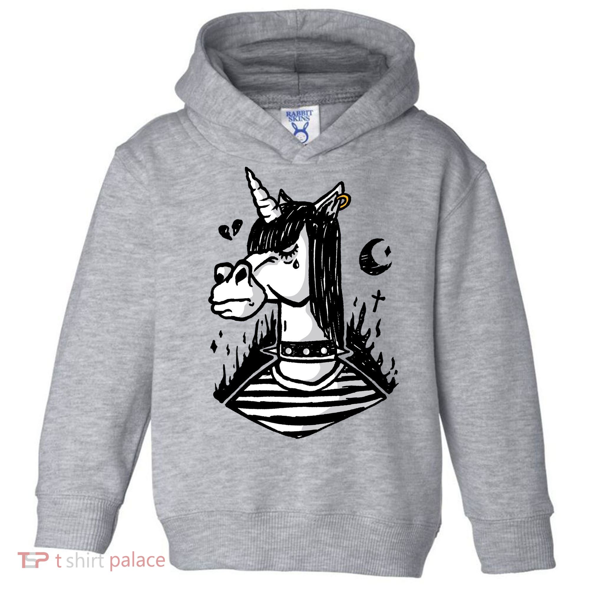 Emo Unicorn Toddler Hoodie