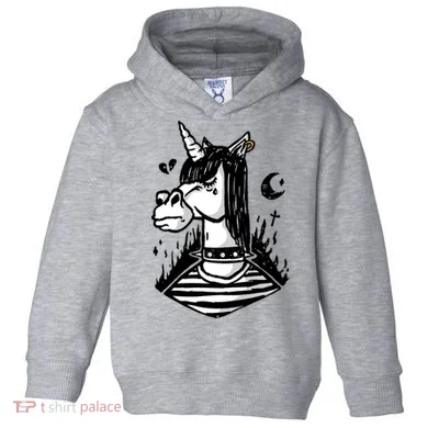 Emo Unicorn Toddler Hoodie