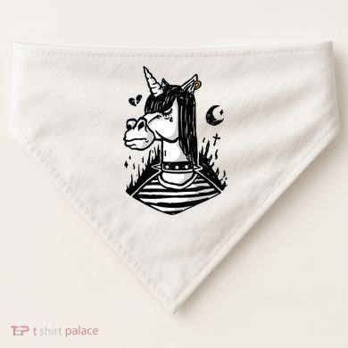 Emo Unicorn USA-Made Doggie Bandana