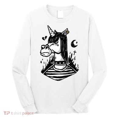 Emo Unicorn Long Sleeve Shirt
