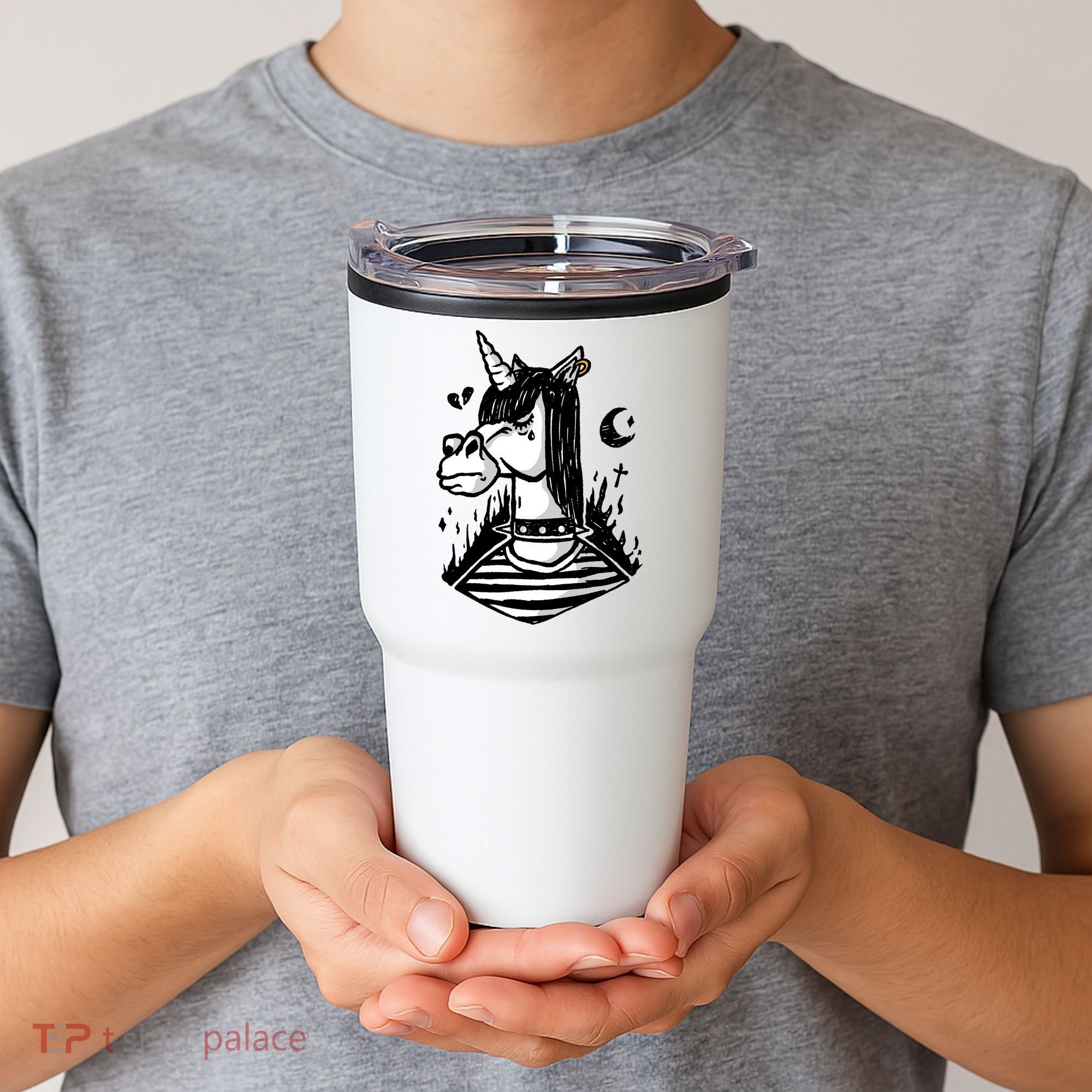 Emo Unicorn Tumbler