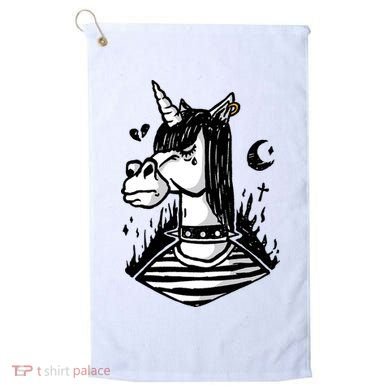 Emo Unicorn Golf Towel