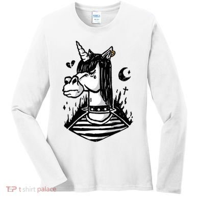 Emo Unicorn Women's Long Sleeve Shirt