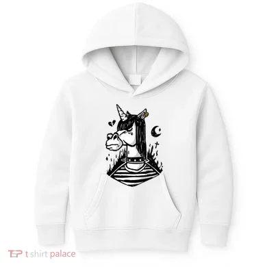 Emo Unicorn Kids Hoodie