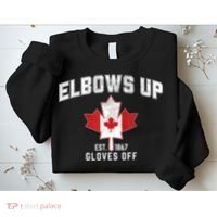 Elbows Up EST 1867 Canadian Maple Leaf Canada Sweatshirt thumb 2