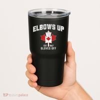Elbows Up EST 1867 Canadian Maple Leaf Canada Tumbler thumb 2
