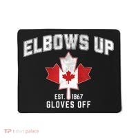 Elbows Up EST 1867 Canadian Maple Leaf Canada Mousepad thumb 0