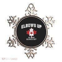 Elbows Up EST 1867 Canadian Maple Leaf Canada Ornament thumb 0