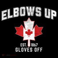 Elbows Up EST 1867 Canadian Maple Leaf Canada Toddler Hoodie thumb 2