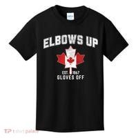 Elbows Up EST 1867 Canadian Maple Leaf Canada Kids T-Shirt thumb 0