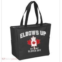 Elbows Up EST 1867 Canadian Maple Leaf Canada Tote Bag thumb 2