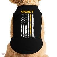 Electrician US Flag Sparky Tools Doggie Tank thumb 0