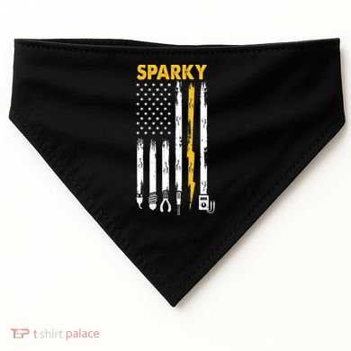 Electrician US Flag Sparky Tools USA-Made Doggie Bandana